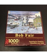 RARE HTF Karmin PREPARING FOR CHRISTMAS 1000 piece puzzle Bob Fair NEW - $20.74