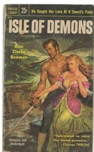 ORIGINAL Vintage 1954 Isle of Demons Paperback Book John Bowman GGA - £15.86 GBP