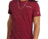 Champion Men&#39;s Powerblend Slim-Fit Embroidered Logo T-Shirt Cranberry-Me... - $16.99