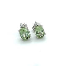 Natural Tourmaline Diamond Stud Earrings 14k YG 1.76 TCW Certified $1,690 121433 - £387.76 GBP