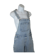 Pacsun Bib Overalls Jeans Blue Denim Classic Light Wash Crop Womens Size 25 - £15.56 GBP