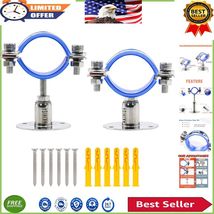 Lightweight Stainless Steel Adjustable Pipe Support - Easy Wall or Ceili... - $571.29 MXN