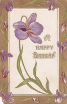 A Happy Birthday Iris Flower 1909 Irwin Missouri to Sheldon MO Postcard C10 - £2.33 GBP