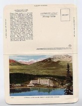 Chateau Lake Louise Folkard Folding Postcard - £7.79 GBP