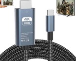 Usb C To Hdmi Adapter Cable - Thunderbolt 3/4 4K 60Hz Mhl Cord For Dell ... - $31.99