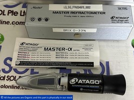 ATAGO Master-α Series Refractometer BRIX 0-33% Automatic &amp; Water Resistant - £315.02 GBP