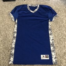 Augusta Sportswear Men&#39;s Digital Camo Blue V Neck Jersey Size Small - $12.19