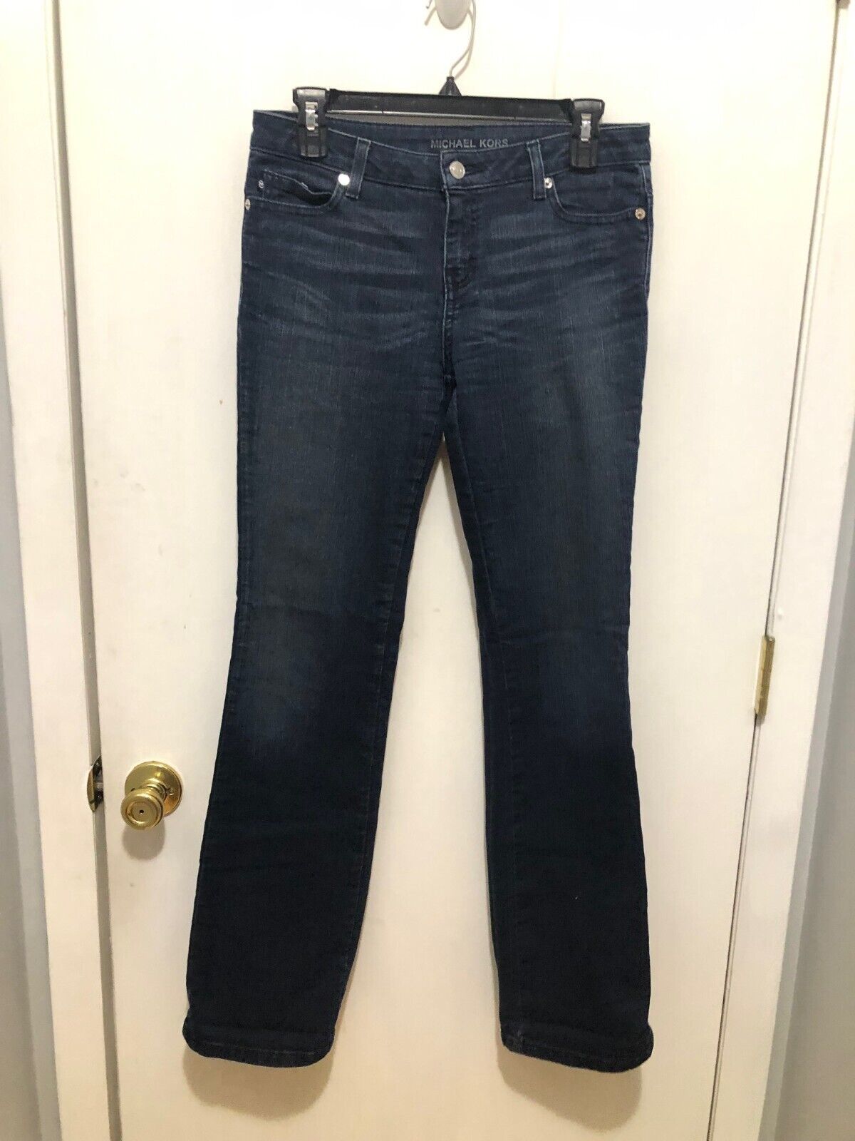 Michael Kors Womens Blue Jeans Stretch Straight Leg SZ 30X33 - $11.87