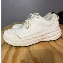 Women's Hoka Bondi SR White 9.5D W Slip Resistant Healthcare Service - $54.00