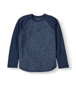 Wonder Nation Boys Knit Long Sleeve Shirt X-SMALL (4-5) Blue Cove New - $239.29 MXN