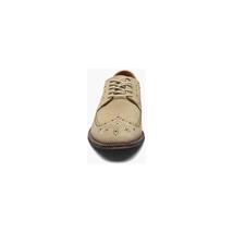 Stacy Adams Marligan Wingtip Oxford Suede Classic Shoes Sand 25616-269 image 7