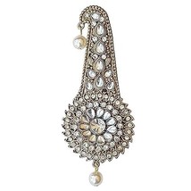 Golden Plated Multi-Color Stone Pearl Safa Kalangi groom Kundan Jewelry Indian t - £7.73 GBP