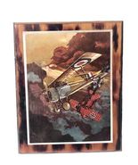 WWI Bi-Plane Red Baron Aerial Combat England Germany Dufex Foil Print On... - $47.74 CAD