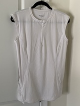 Athleta Pacifica II Tank White Half Zip Medium - £11.27 GBP