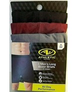 Athletic Works Men&#39;s Boxer Briefs 9&quot; Size SMALL Moisture Wick Flex Fabri... - $23.86 CAD