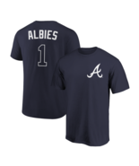 Ozzie Albies T-Shirt Atlanta Braves Player Name &amp; Number Soft Jersey Tee - $373.29 MXN