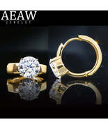 AEAW JEWELRY - Original D Color 2.0ctw 6.5mm Round Excellent Cut Moissan... - £719.42 GBP