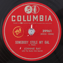 Johnnie Ray – Somebody Stole My Gal/Glad Rag Doll 1953 10&quot; 78rpm Record 39961 - $8.91