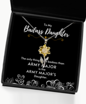 Army Major Daughter Necklace Gifts, Birthday Present For Army Major Daughter,  - £39.46 GBP