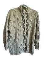 Express TRICOT Women Handknitted Rabbit Hair Vintage COTTAGECORE Chunky ... - $44.71