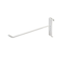 NEW GRIDWALL 8&quot; WHITE  PEG HOOKS LOT OF 100PCS - £49.41 GBP