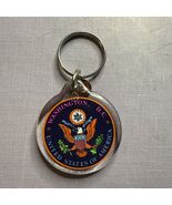 Vintage Washington D.C. United States Of America Keychain Souvenir 1990 - $128.23 MXN