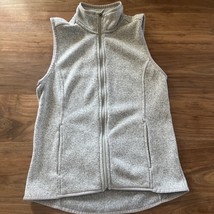 G.H. Bass Full Zip Sweater Vest M Gray Casual Outdoor Grey 100% Polyeste... - £15.06 GBP