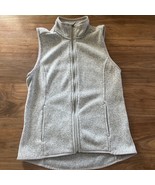 G.H. Bass Full Zip Sweater Vest M Gray Casual Outdoor Grey 100% Polyeste... - £15.09 GBP
