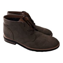 Hawker Rye Boots Mens 9 Chukka Ankle Top Lace Up Comfort Grey Faux Leather  - £18.11 GBP