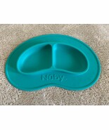 Nuby Teal Sure Grip Miracle Mat Silicone Plate Dish Baby Toddler - $16.75 CAD