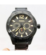 New FOSSIL BQ2173 Multi-Function Gun-Metal Black Stainless Steel Watch f... - £97.28 GBP