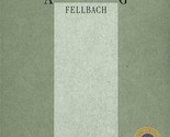 Alt Wurttemberg Menu Fellbach Germany Chaine des Rotisseurs  - $21.78