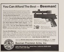 1989 Print Ad Beeman Precision Arms Magnum Air Pistols Santa Rosa,Califo... - $14.86