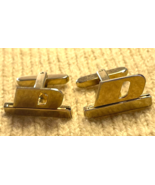 VTG Hickok USA Letter D Monogram Goldtone Cufflinks Mens Accessory - £11.09 GBP