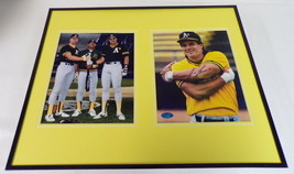 Jose Canseco Signed Framed 16x20 Photo Set A&#39;s w/ Mark McGwire Reggie Jackson - £96.96 GBP
