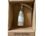 Silvestri Warm Wishes Mini Ornament Bubbly Bottle Cheers Gold 3 in - $9.40