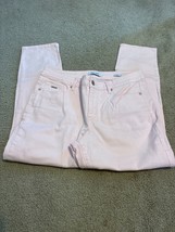 Nine West Jeans Women&#39;s 10 Gramercy Crop Light Wash Pink - £14.78 GBP
