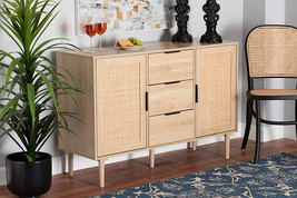 Nakano Two-Tone White and Oak Brown 2-Door Sideboard - $2,928.05 MXN