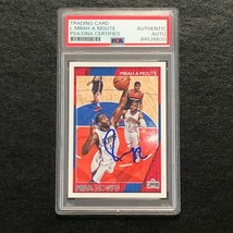 2016-17 NBA Hoops #181 Luc Mbah a Moute Signed Card AUTO PSA Slabbed Clippers - £39.95 GBP