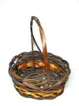 Loose Weave Decor Colorful Basket! Semi-Oval Small 6&quot;x7&quot;x8&quot;  Fast Ship! - $12.33