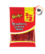 6x Bags Gurley&#39;s Strawberry Licorice Twists Chewy Candy | 2.25oz | Fast ... - £11.63 GBP