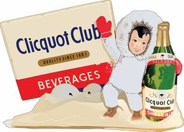 Clicquot Club Ginger Ale Laser Cut Metal Sign - $69.95