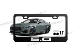 2024 Mustang GT 5.0 Premium Black Metal License Plate Frame - $23.15