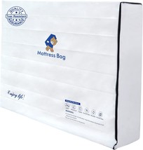 Mattress Bags For Moving And Storage,6 Mil Waterproof Zippered Mattress - £25.83 GBP