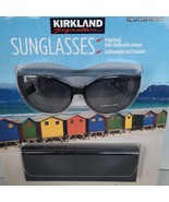 Polarized Sunglasses Kirkland Signature  Black / Crystal w/ Case 100% UV - $22.85 CAD