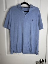 Polo Ralph Lauren Men’s Short Sleeve Baby Blue Polo Shirt Size L 100% Cotton - $14.01