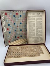 1948-1953 SCRABBLE Board Game Selchow &amp; Righter Complete Vintage 100 Wood Tiles - £22.48 GBP