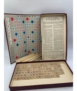 1948-1953 SCRABBLE Board Game Selchow &amp; Righter Complete Vintage 100 Woo... - £22.37 GBP