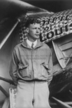 Charles Lindbergh In Fornt Of Plane &quot;Spirit Of Louis&quot; 1927 4X6 B&amp;W Photo - $8.99