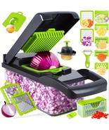 ATH- Vegetable Chopper, Pro Onion Chopper, 14 In 1Multifunctional Food C... - $32.91 CAD